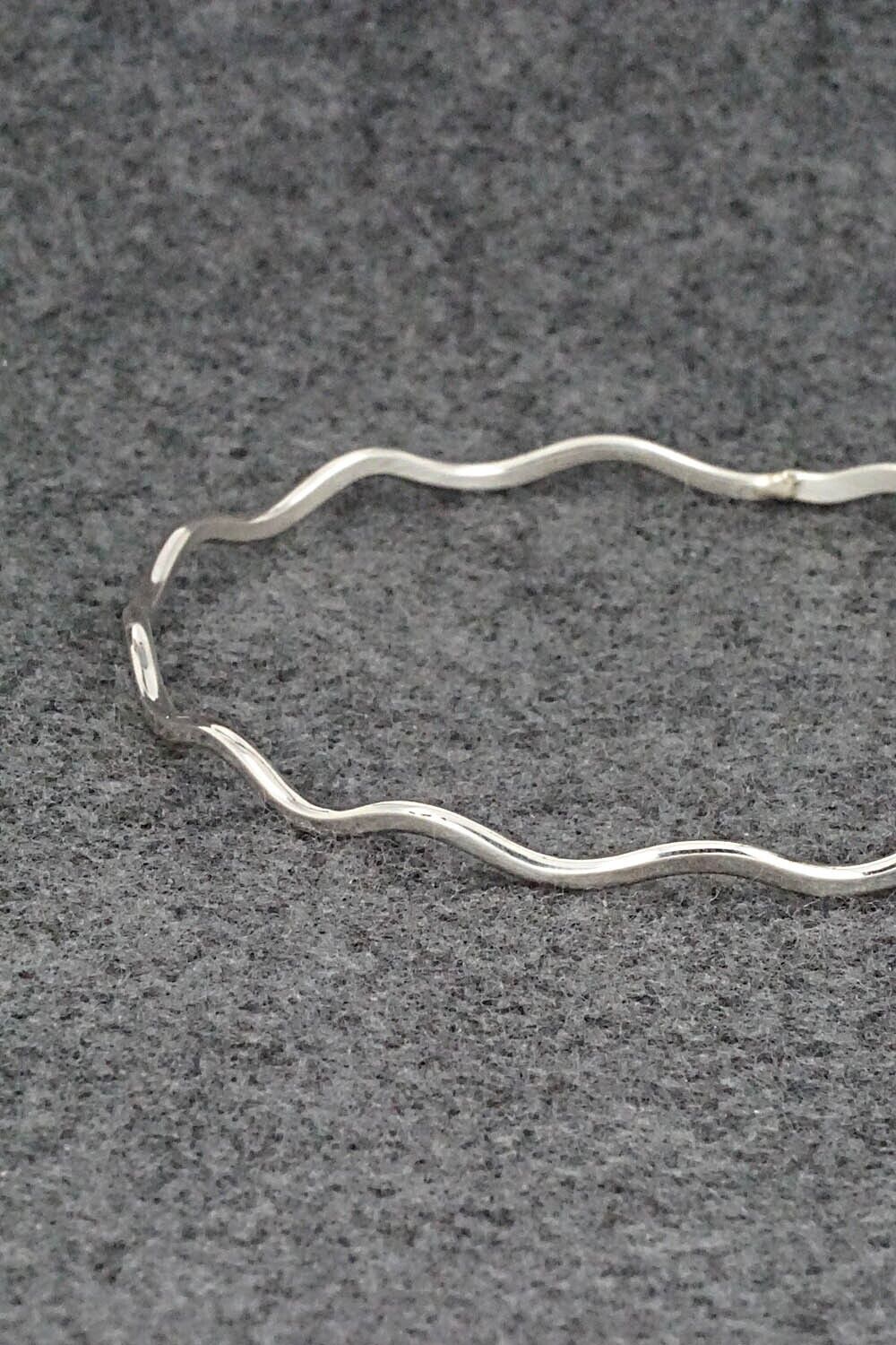 Sterling Silver Bangle Bracelet - Elaine Tahe