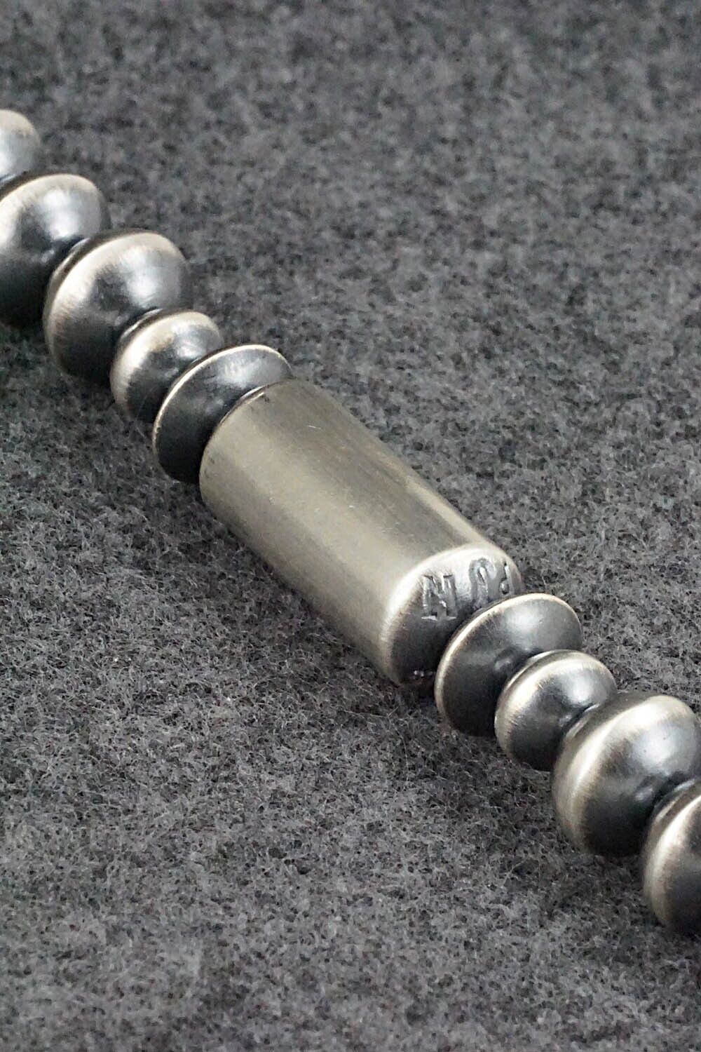 Sterling Silver Navajo Pearl Necklace 20" - Preston Haley