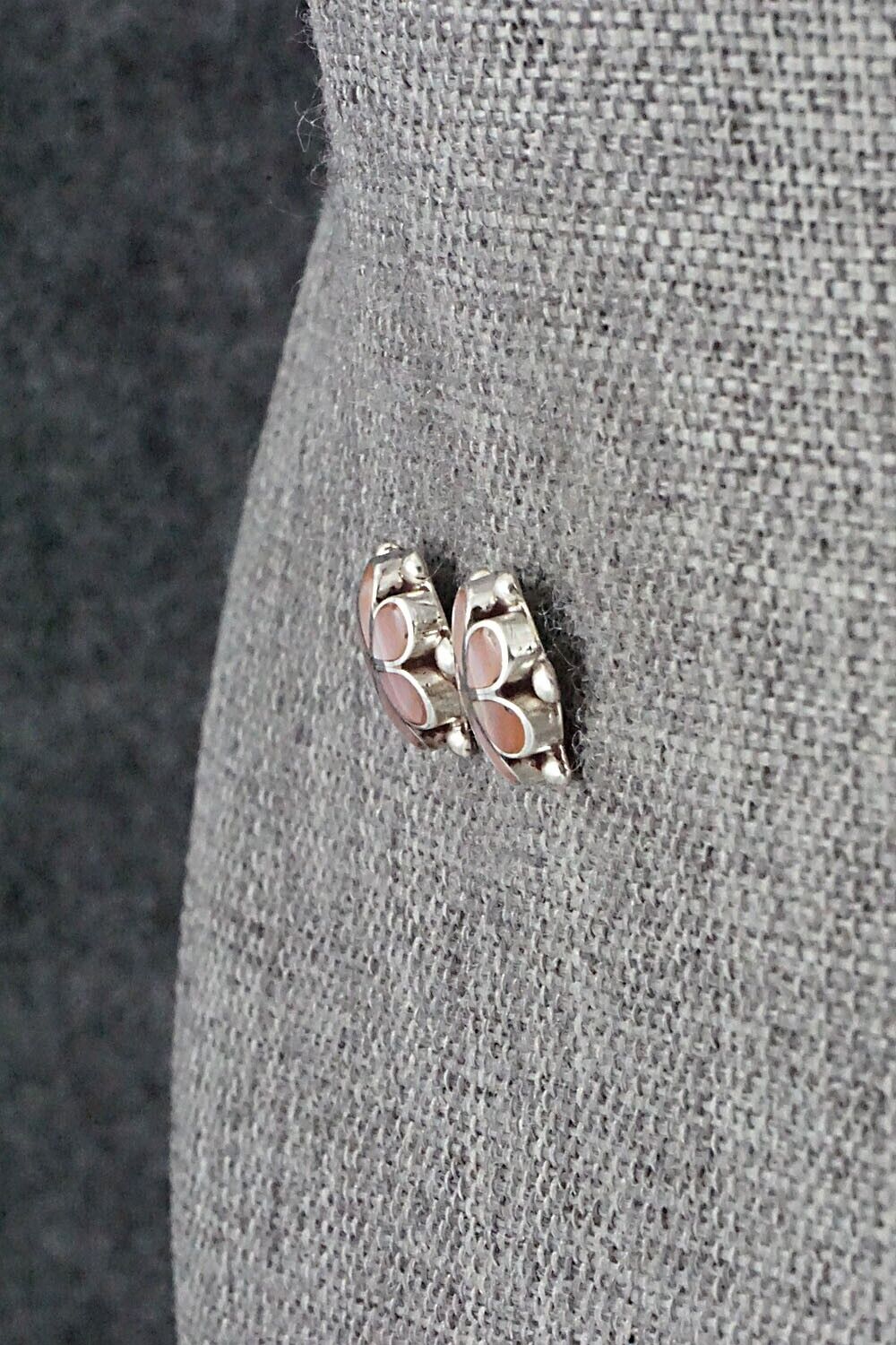 Mother of Pearl & Sterling Silver Earrings - Bernadette Hattie