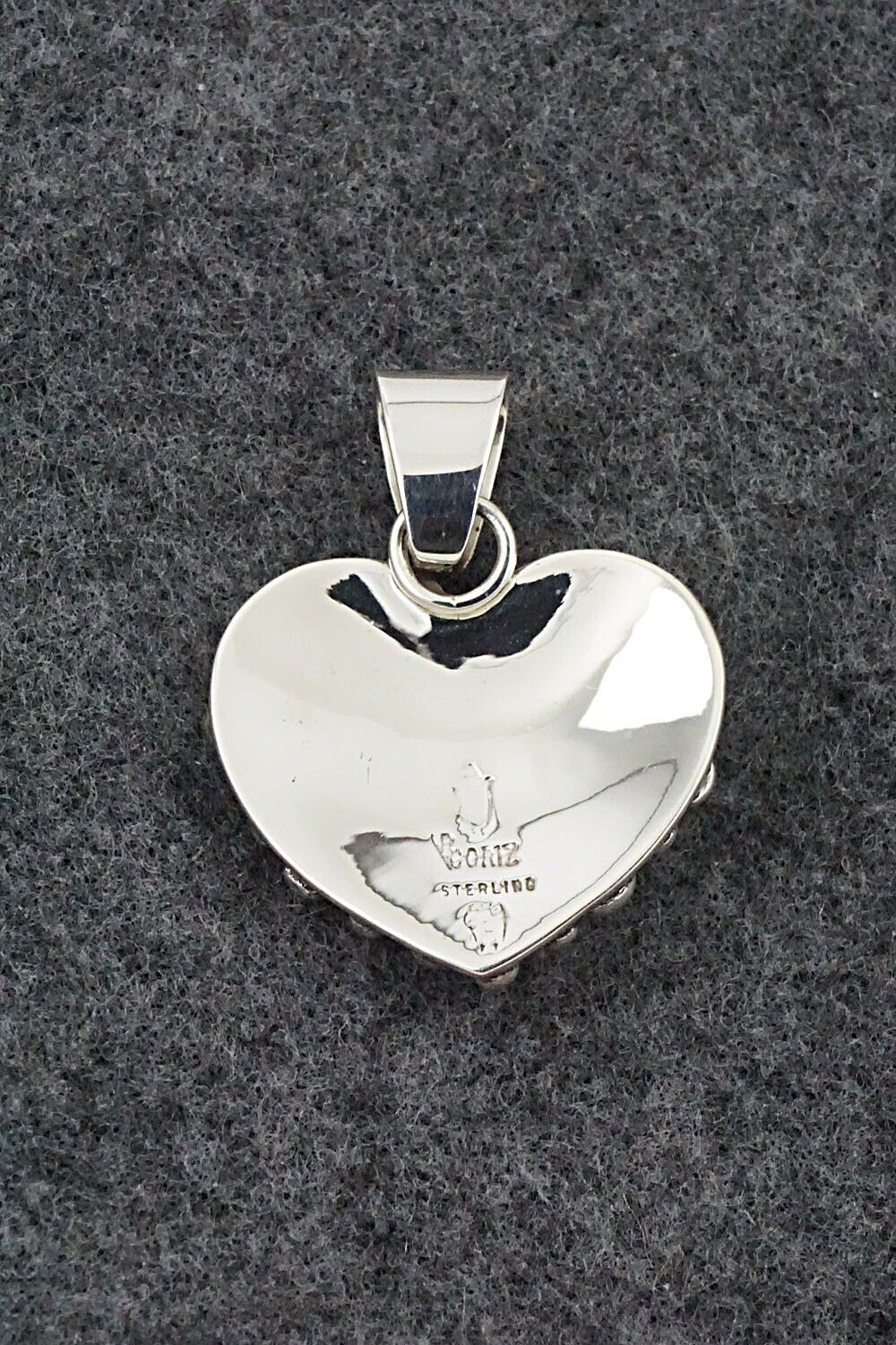Coral & Sterling Silver Pendant - Raymond Coriz