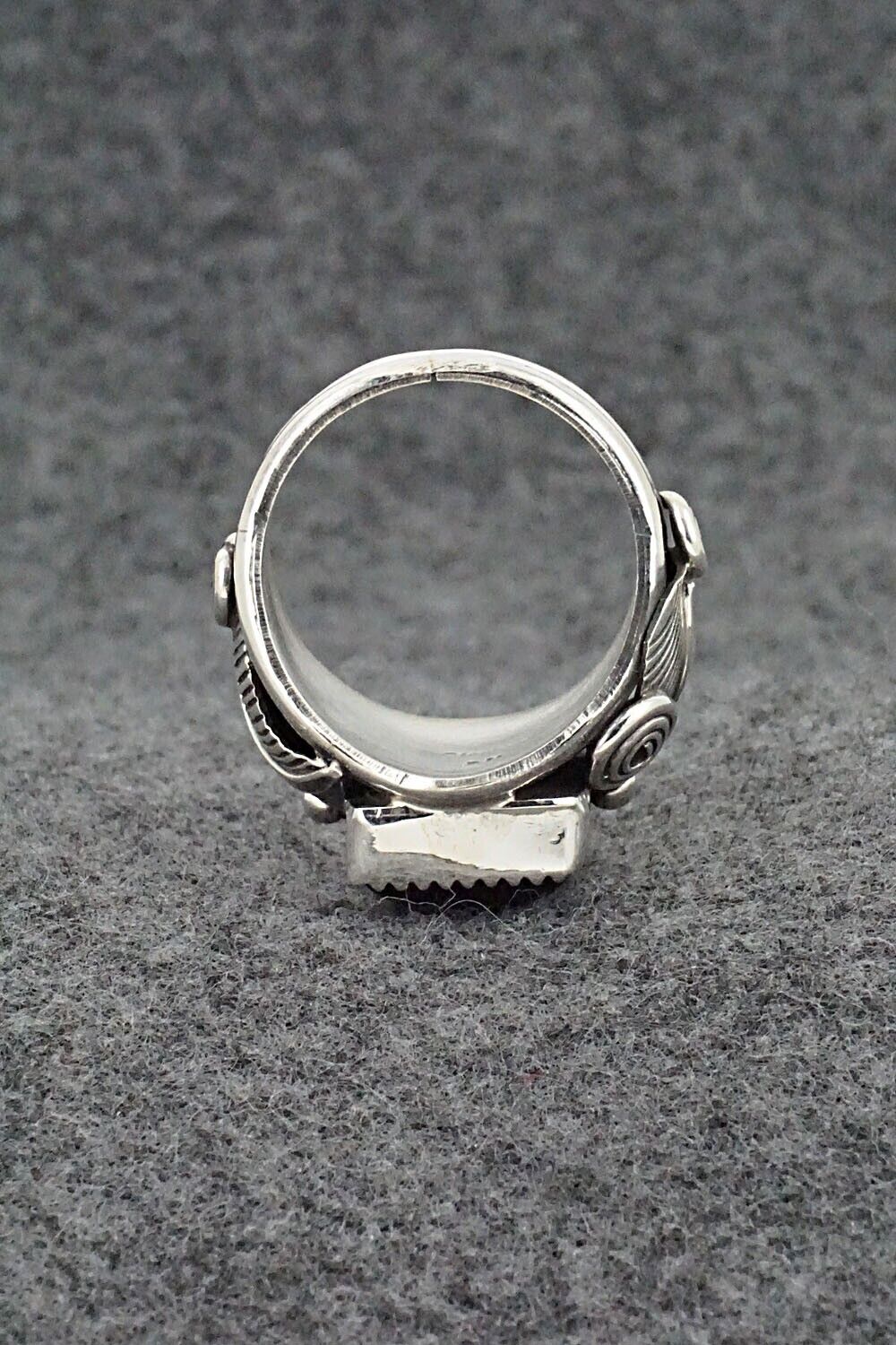 Onyx & Sterling Silver Ring - Darrell Morgan - Size 11.5