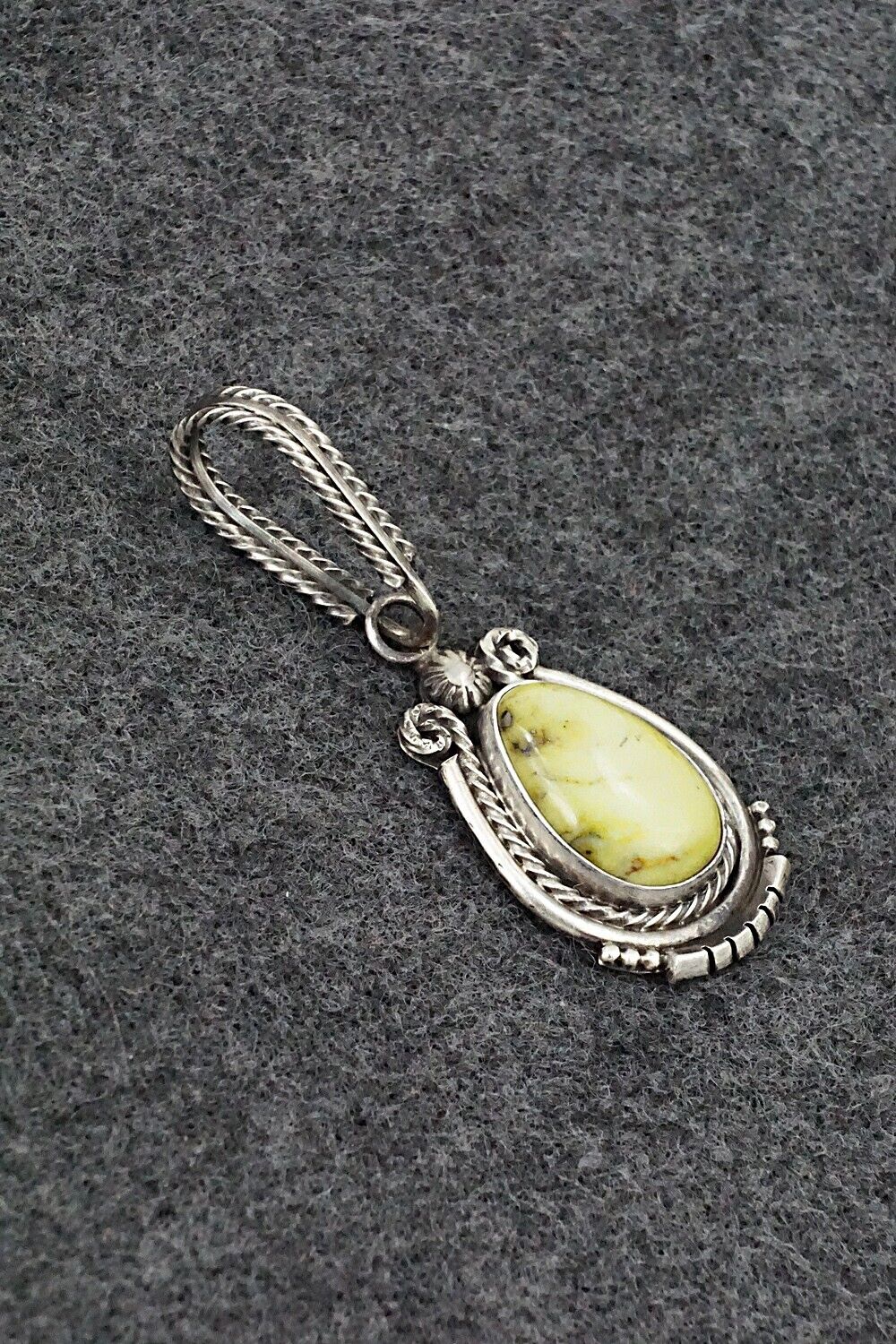 Variscite & Sterling Silver Pendant - Samuel Yellowhair