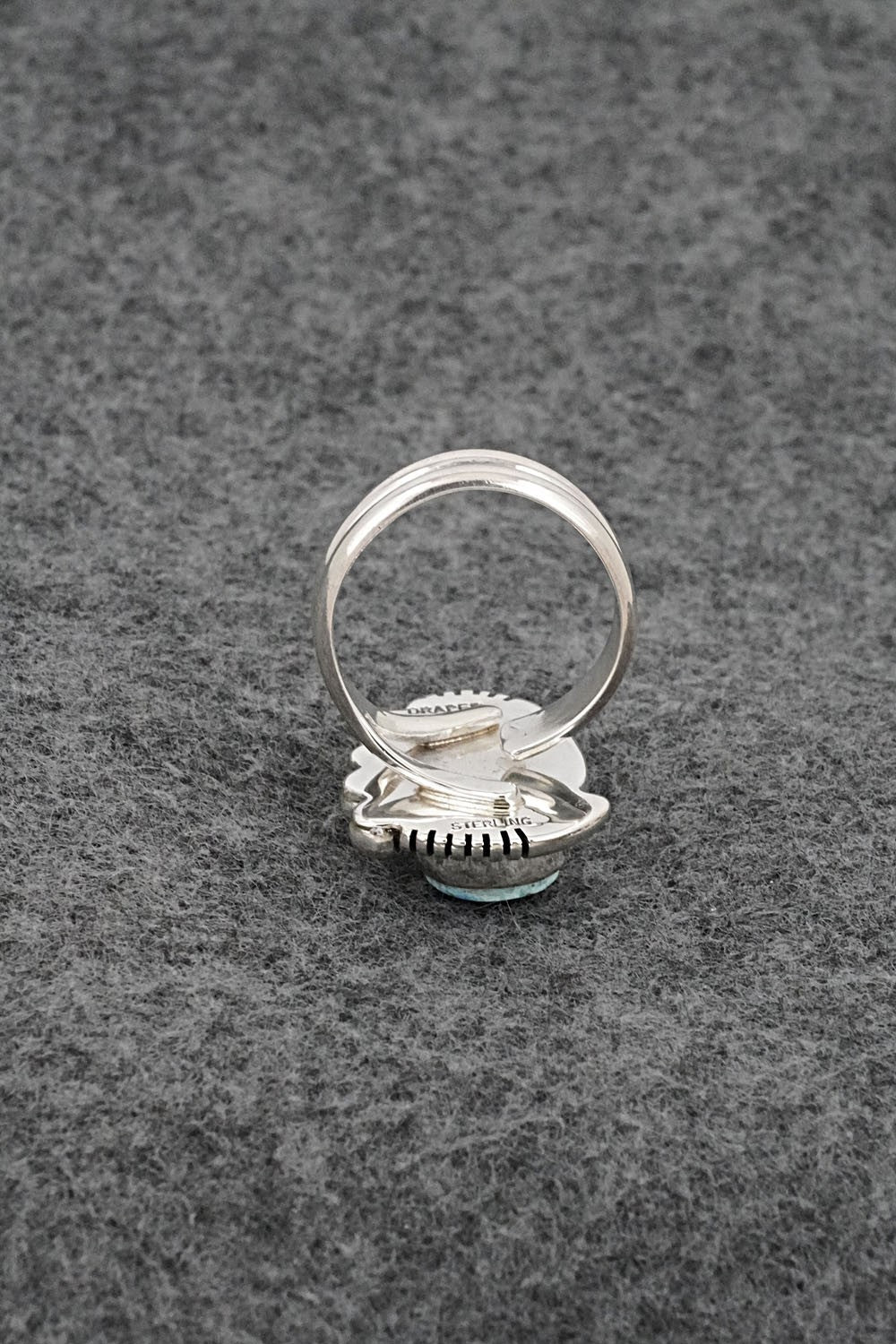 Turquoise & Sterling Silver Ring - Joelias Draper - Size 7 Adj.