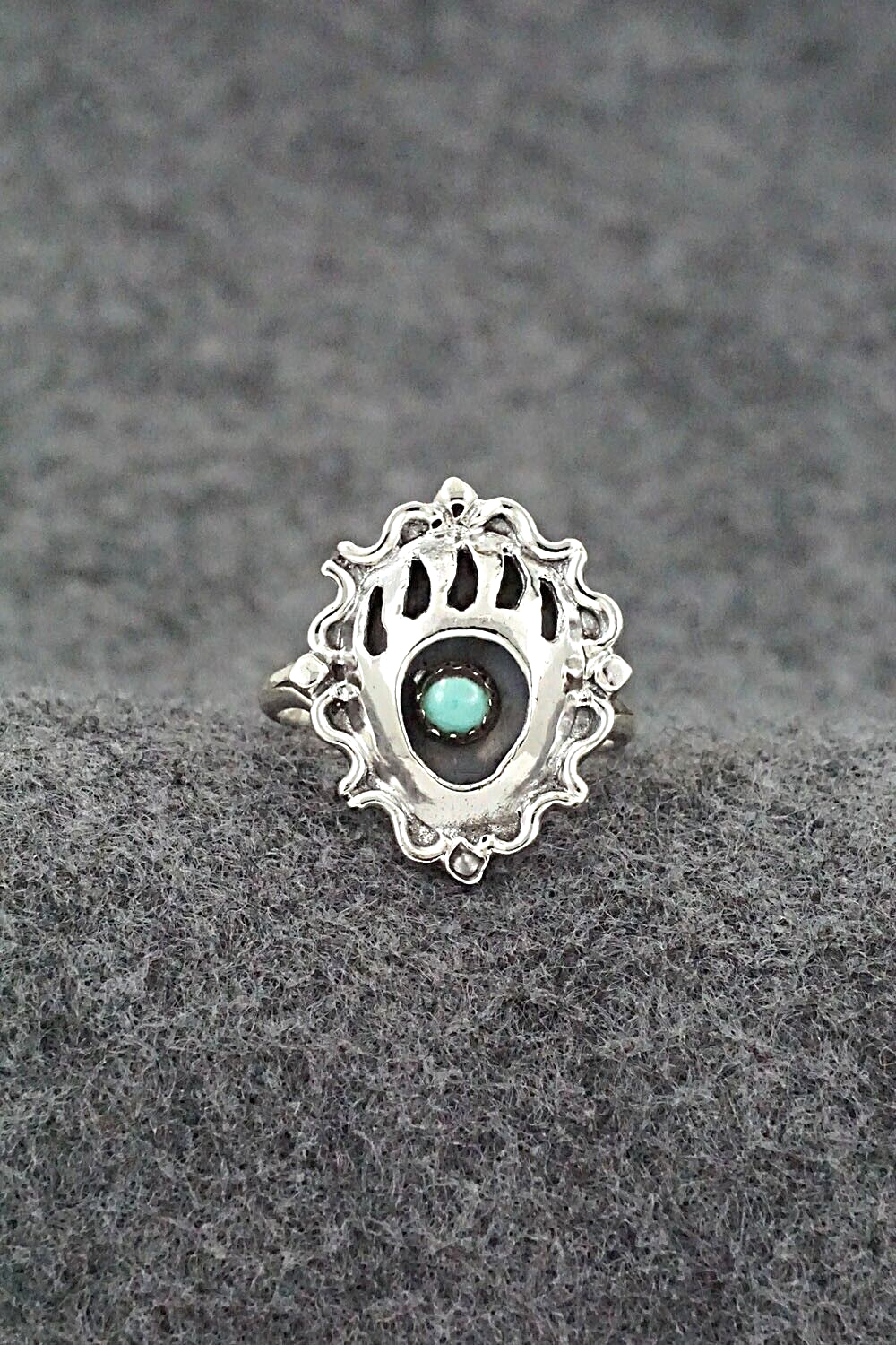 Turquoise & Sterling Silver Ring - Betty Hawthorne - Size 8