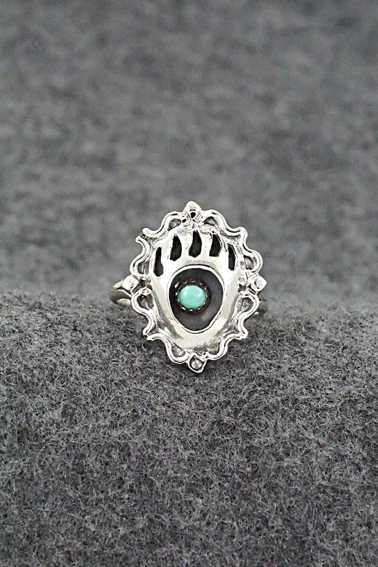 Turquoise & Sterling Silver Ring - Betty Hawthorne - Size 8