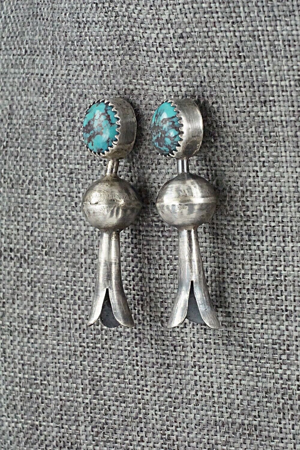 Turquoise & Sterling Silver Earrings - Emily Tsosie