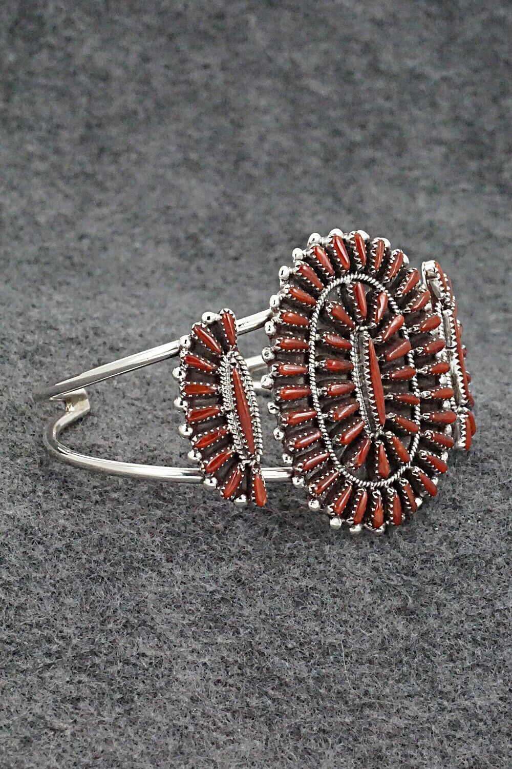 Coral & Sterling Silver Bracelet - Judy Wallace
