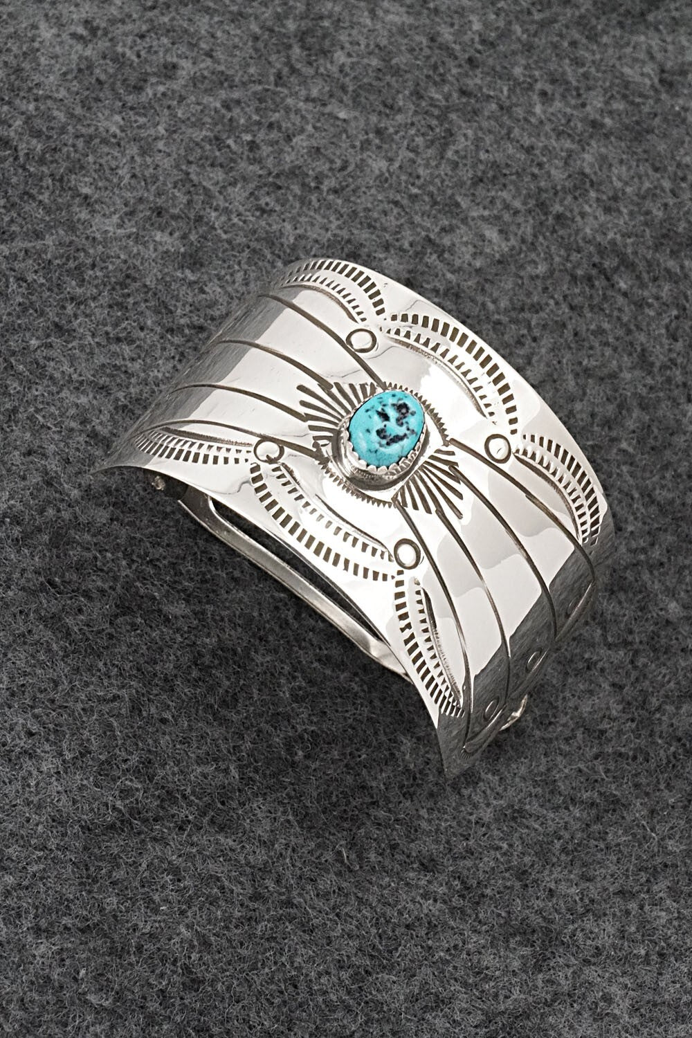 Turquoise & Sterling Silver Hair Barrette - Jolene Begay