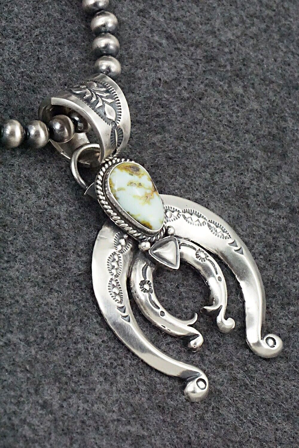 Variscite & Sterling Silver Necklace - Paige Gordon