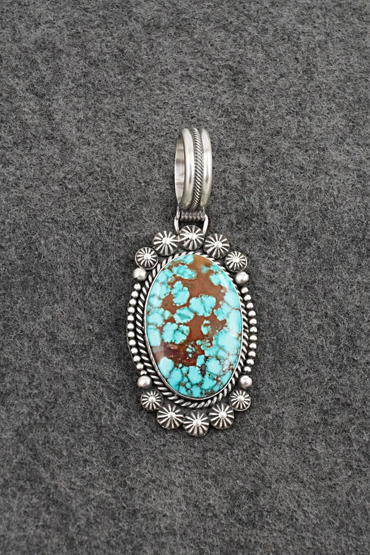 Turquoise & Sterling Silver Pendant - Michael Calladitto