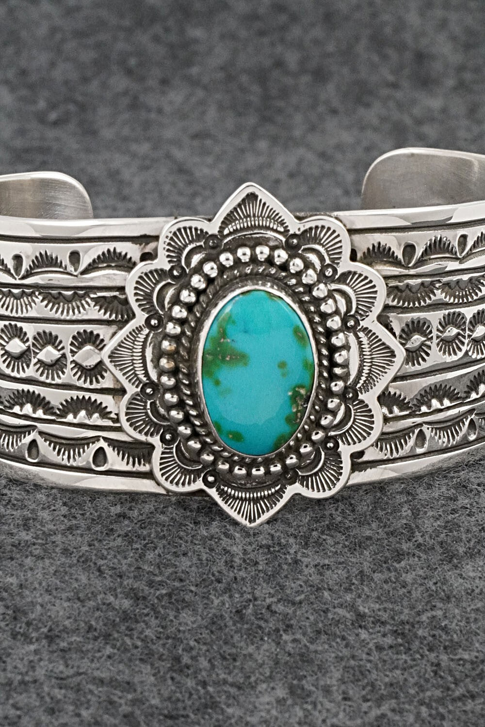 Turquoise & Sterling Silver Bracelet - Eula Wylie