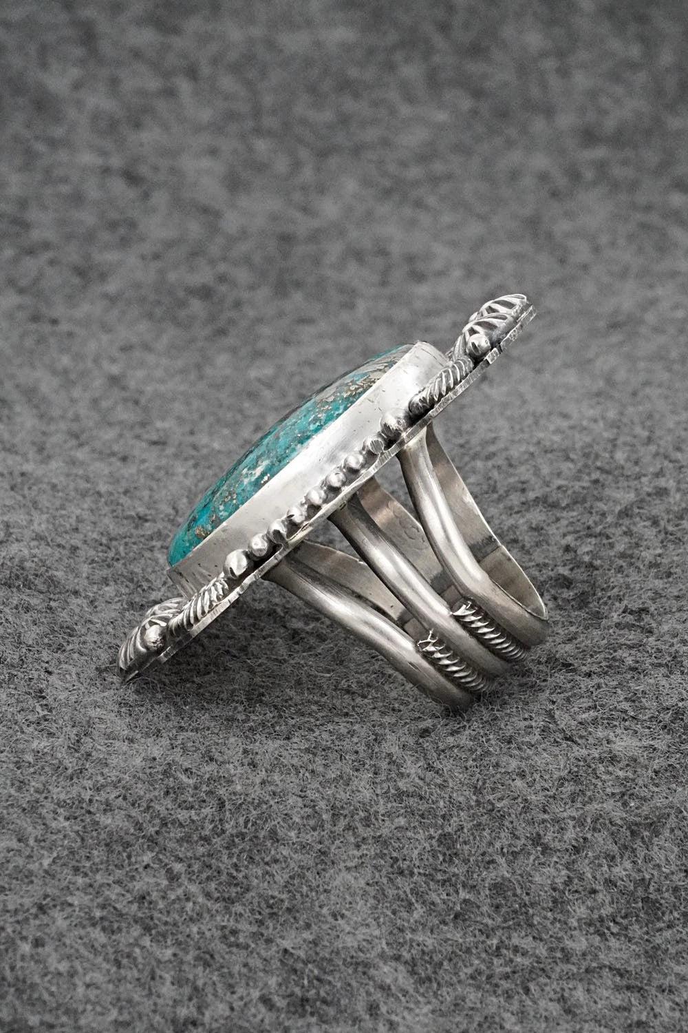 Turquoise & Sterling Silver Ring - Rosita Calladitto - Size 9