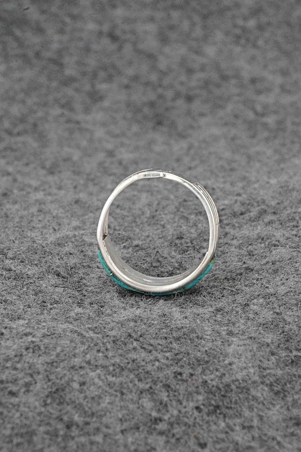 Turquoise & Sterling Silver Ring - Jamie Johnson - Size 8.25