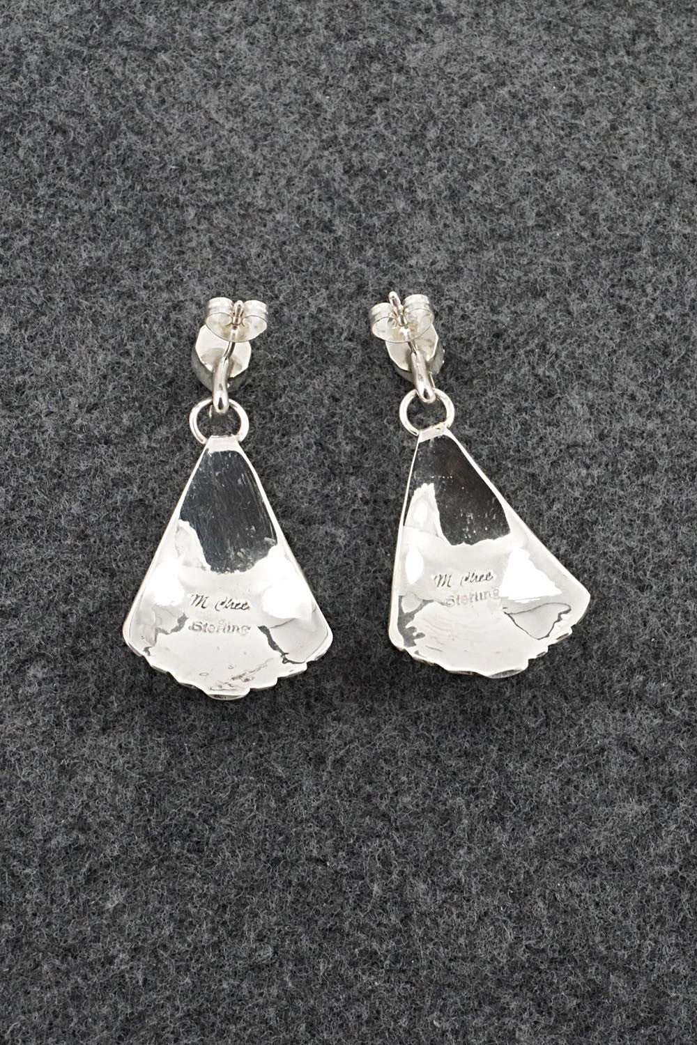 Turquoise & Sterling Silver Earrings - Melvin Chee