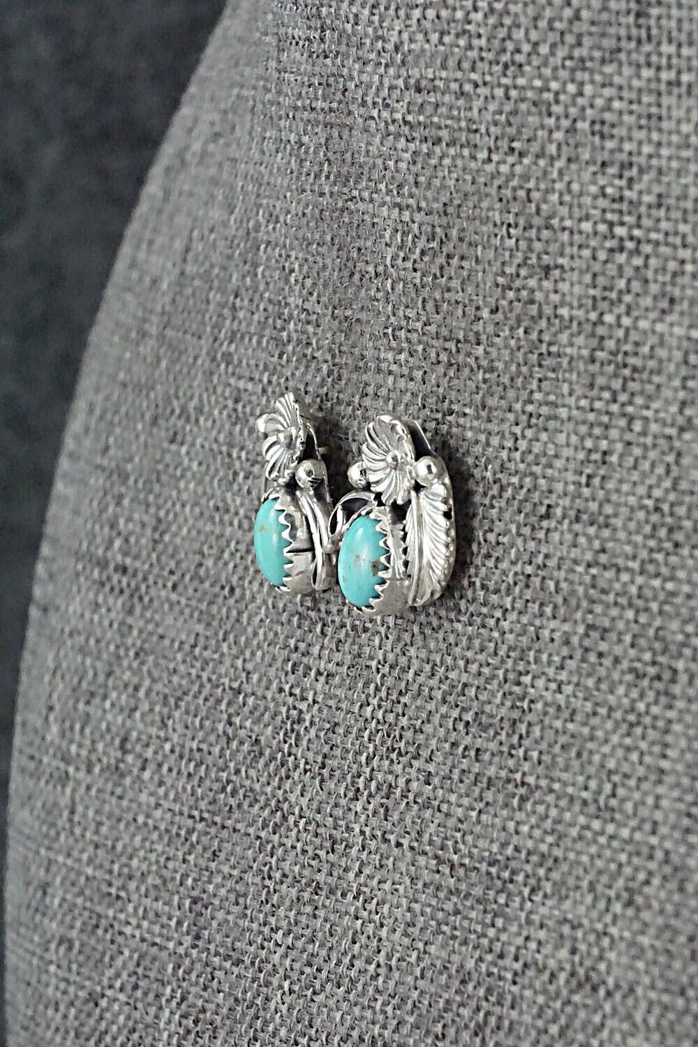 Turquoise & Sterling Silver Earrings - Rita Largo