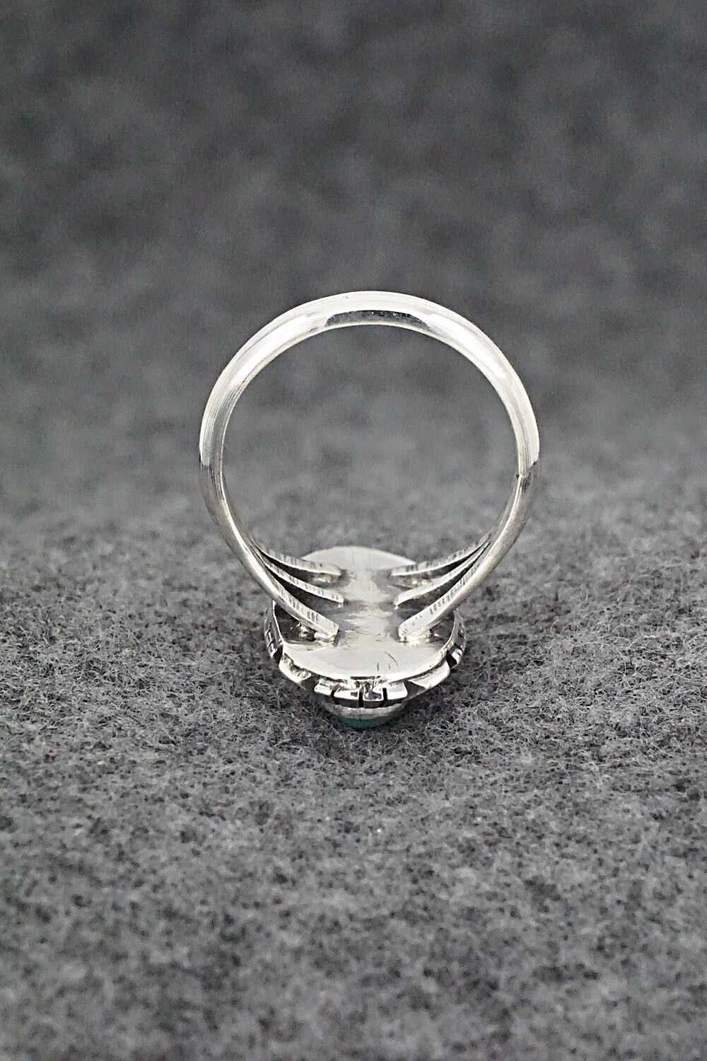 Turquoise & Sterling Silver Ring - Amos Begay - Size 7.25