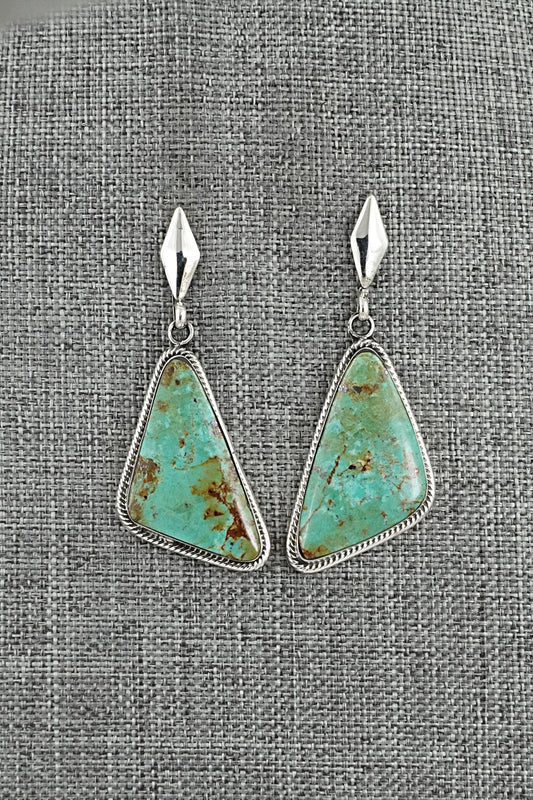 Turquoise & Sterling Silver Earrings - Mike Smith