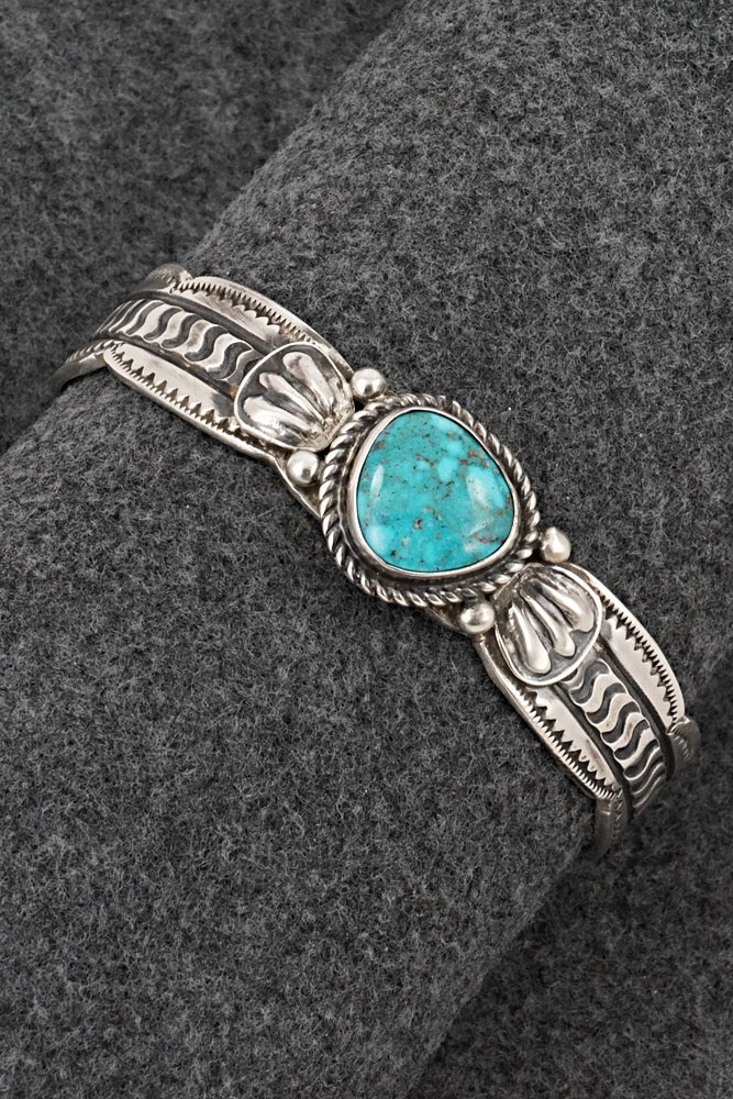 Turquoise & Sterling Silver Bracelet - Tillie Jon