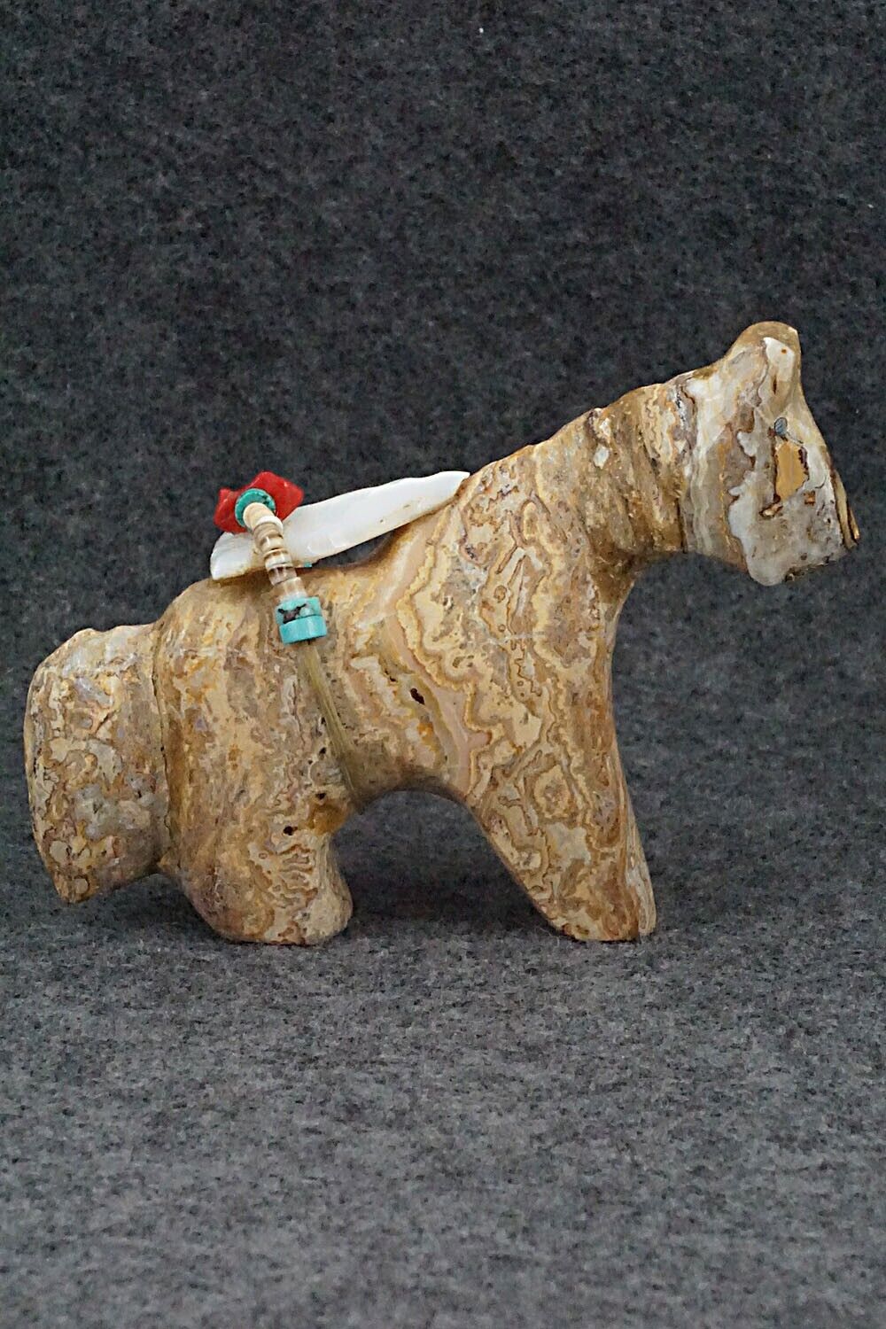 Horse Zuni Fetish Carving - Rodney Laiwakete