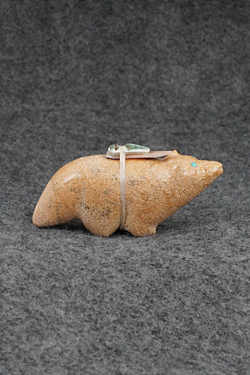 Wolf Zuni Fetish Carving - Delvin Leekya