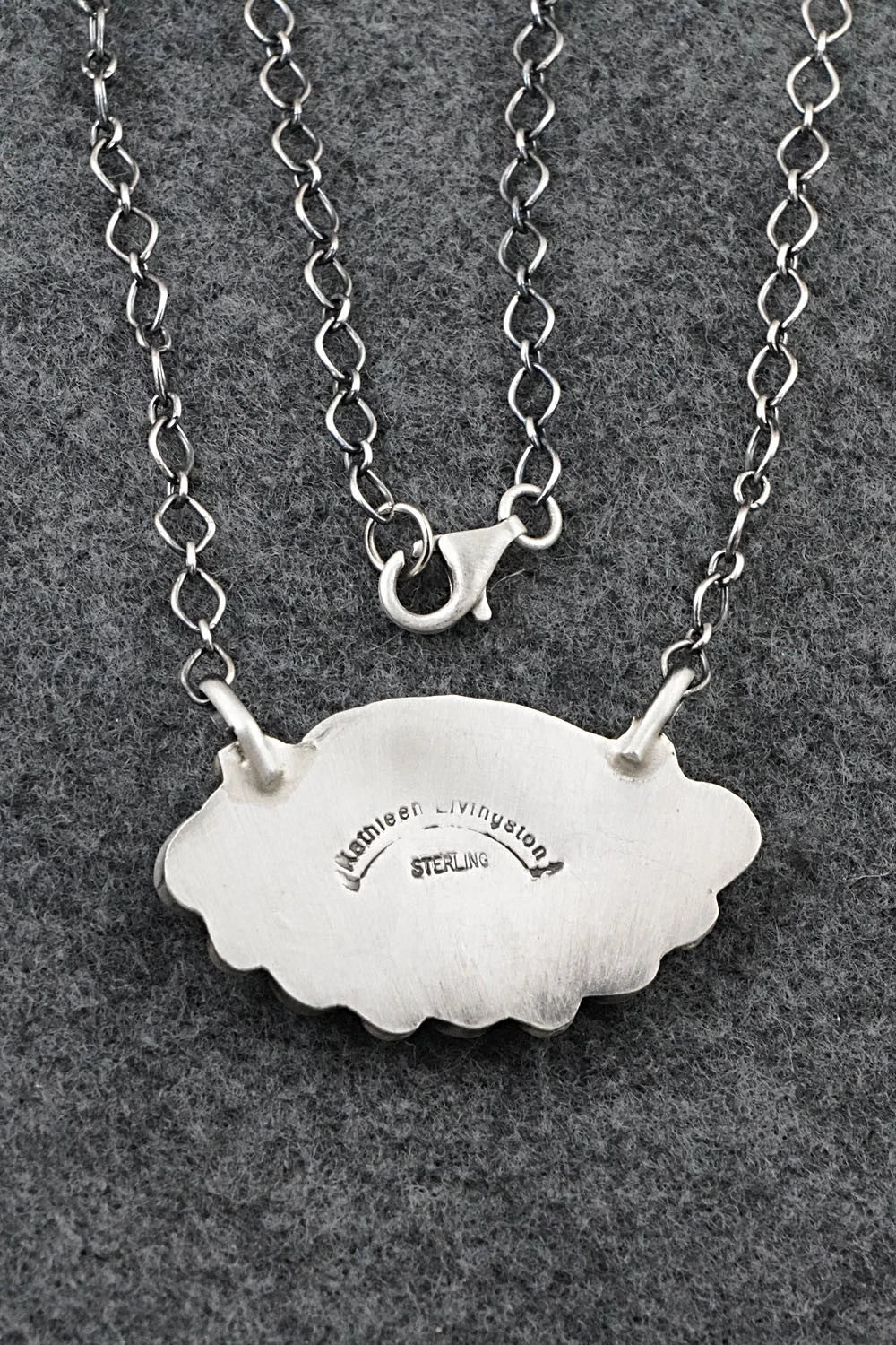 Turquoise & Sterling Silver Necklace - Kathleen Livingston