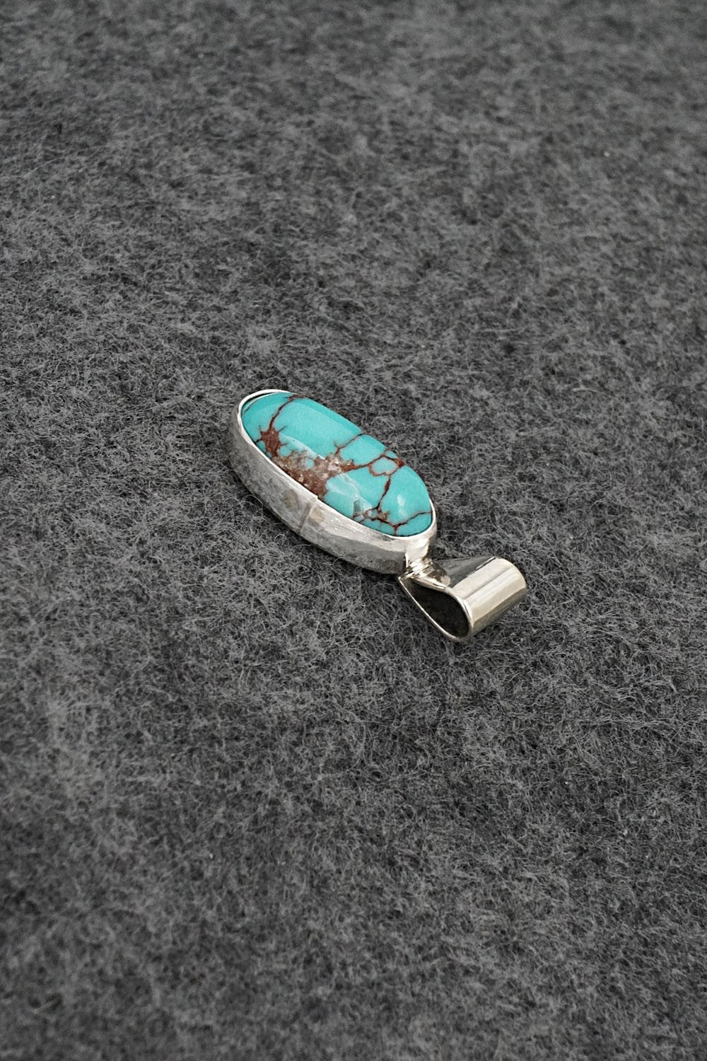 Turquoise & Sterling Silver Pendant - Rena Begay