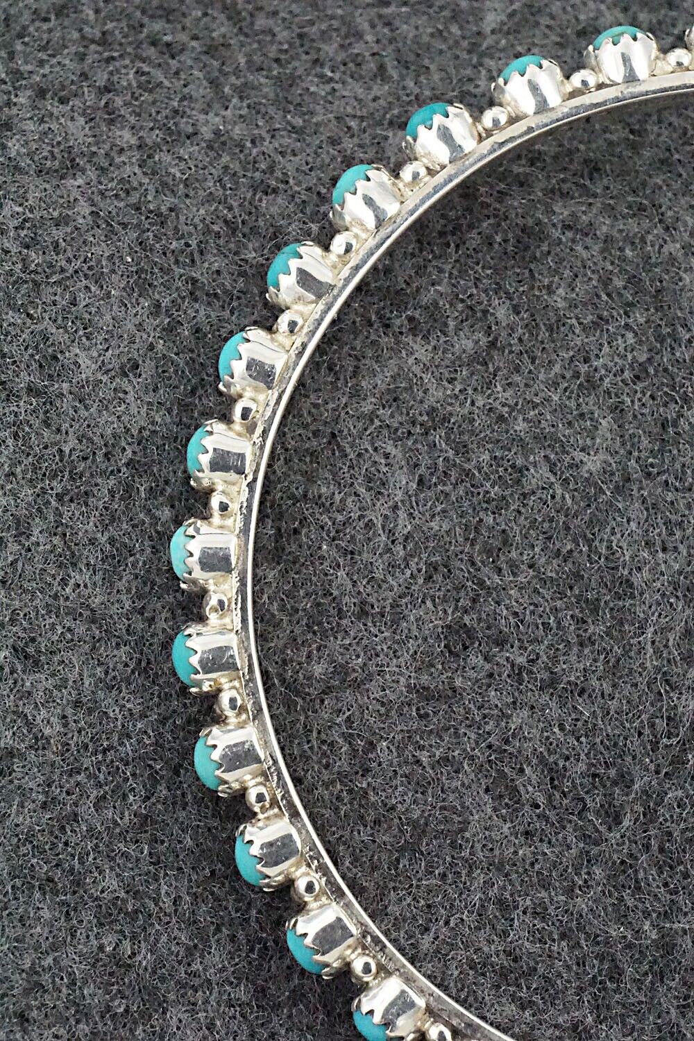 Turquoise & Sterling Silver Bangle - Gaynell Parker