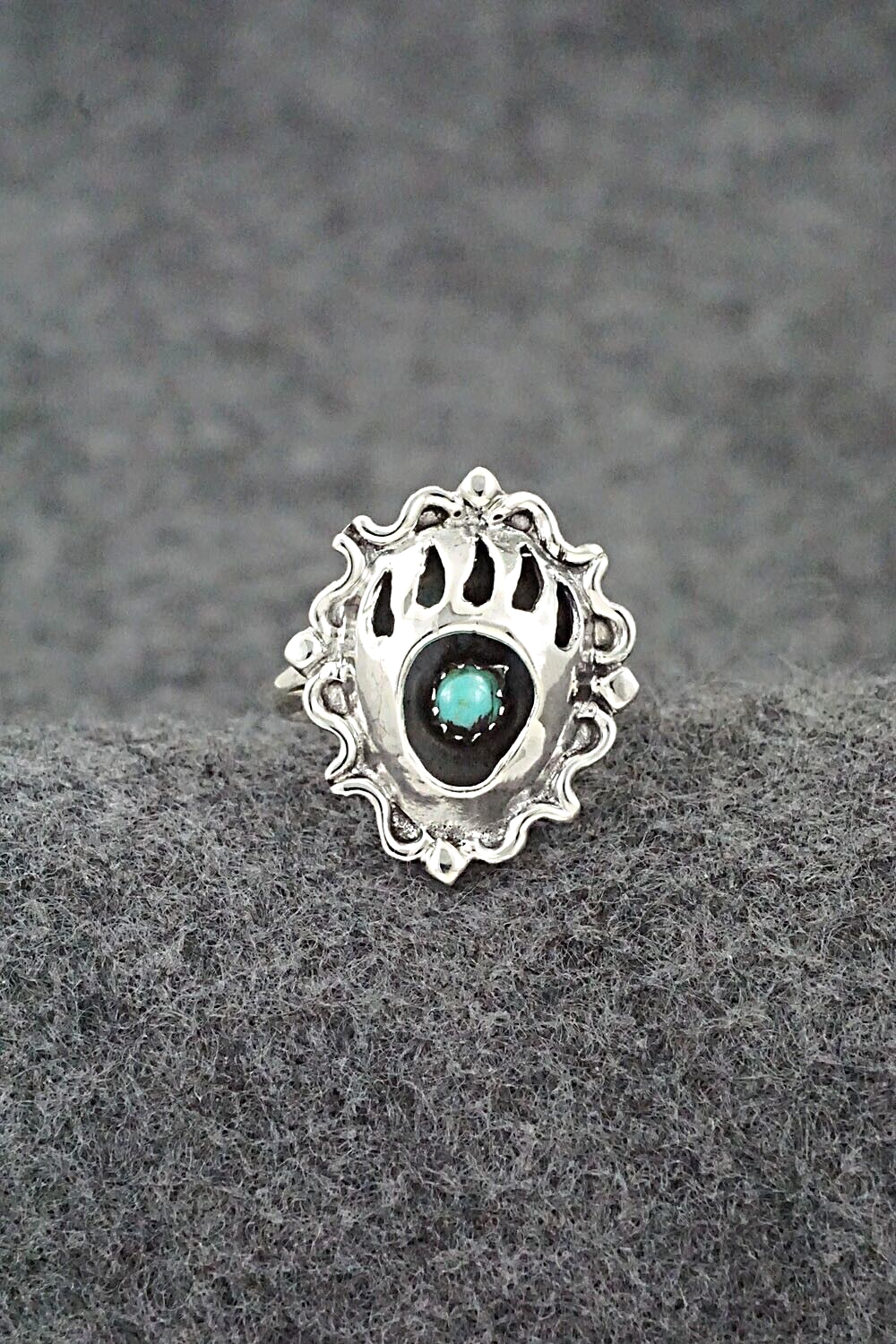 Turquoise & Sterling Silver Ring - Betty Hawthorne - Size 6.75