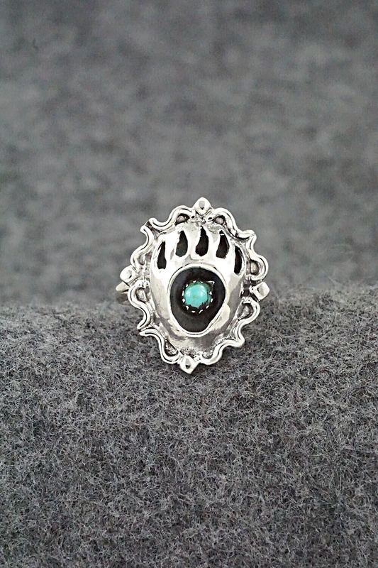 Turquoise & Sterling Silver Ring - Betty Hawthorne - Size 6.75