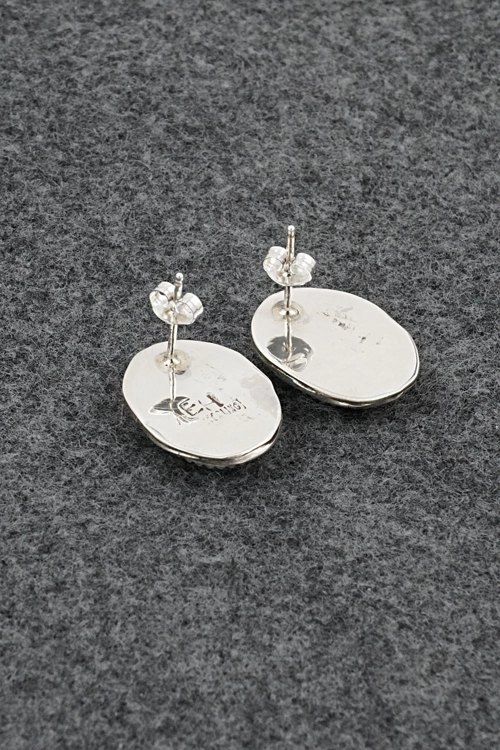 Turquoise & Sterling Silver Earrings - Ernest Hawthorne