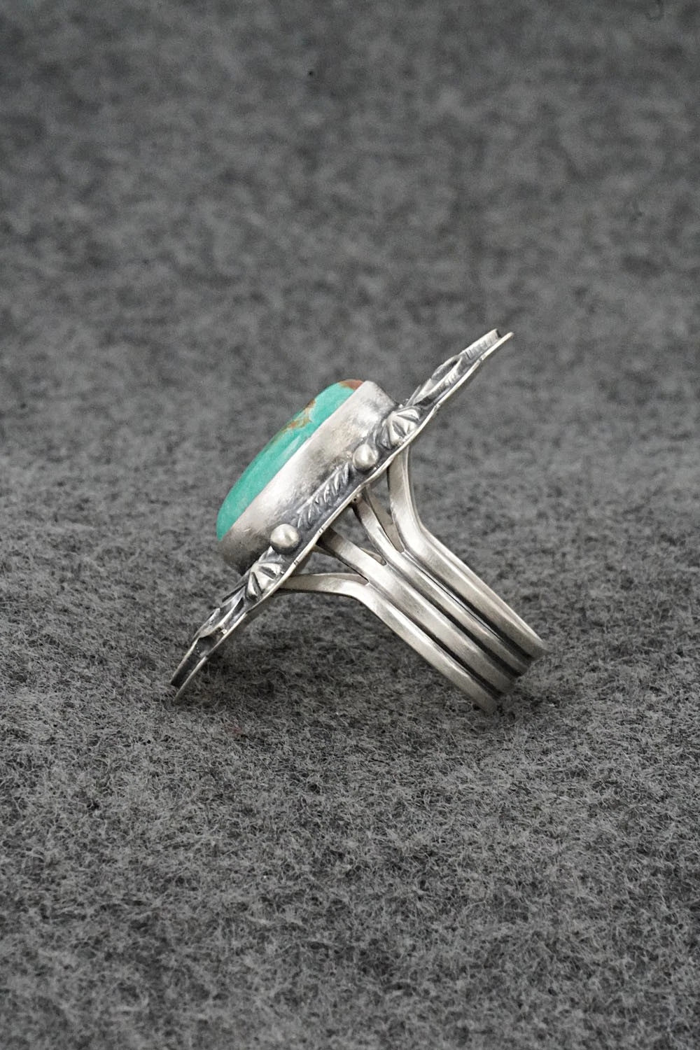 Turquoise & Sterling Silver Ring - Randy Boyd - Size 7.5