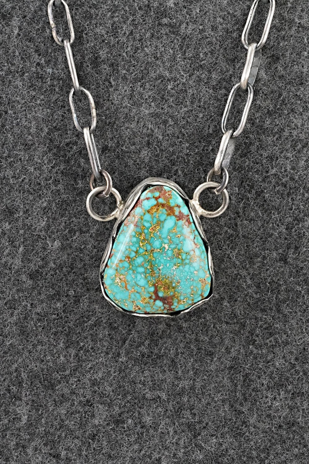 Turquoise & Sterling Silver Necklace - Paul Livingston