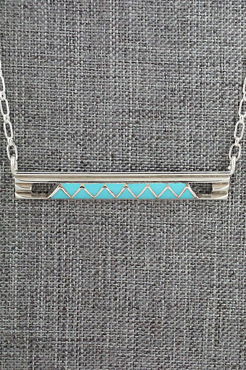 Turquoise & Sterling Silver Necklace - Laurie Kallestewa