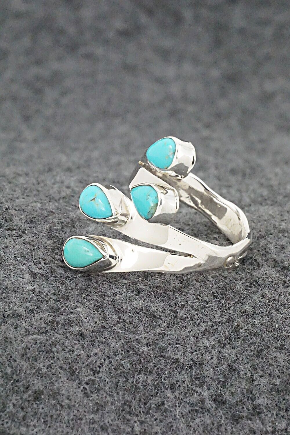 Turquoise & Sterling Silver Ring - Thomas Yazzie - Size 9