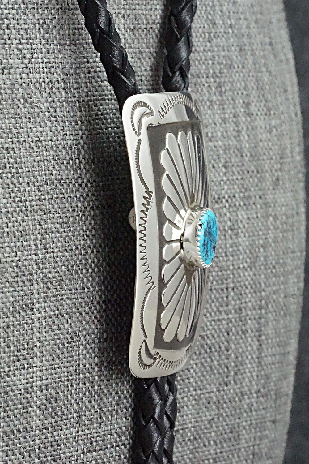 Turquoise & Sterling Silver Bolo Tie - Jolene Begay