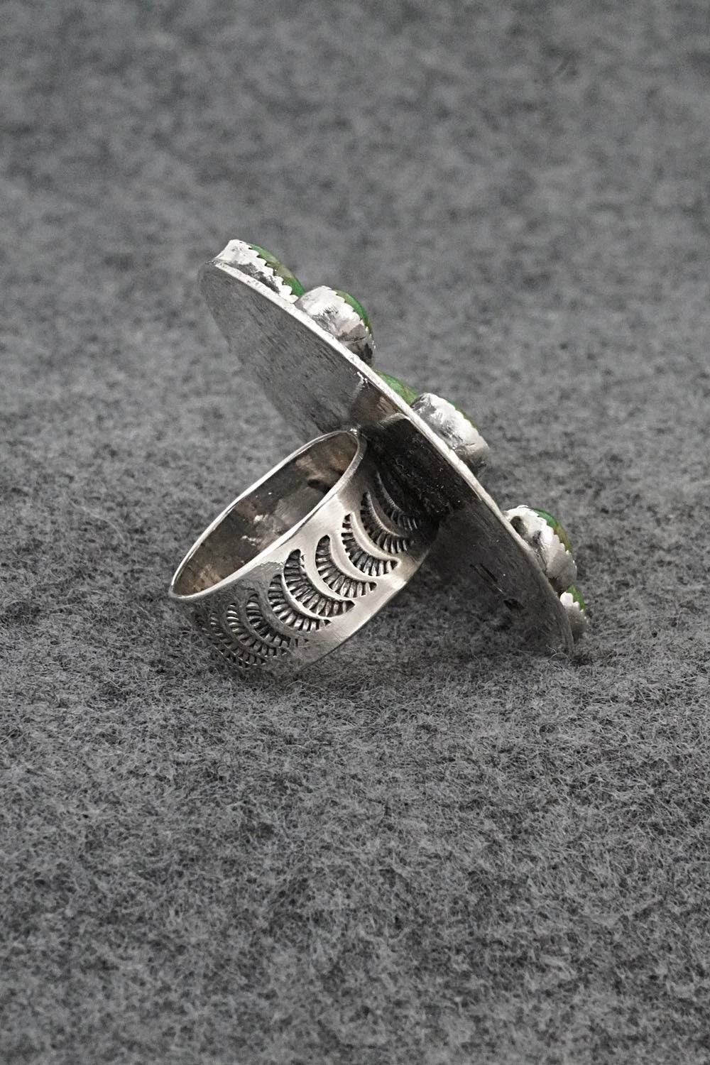 Turquoise & Sterling Silver Ring - Delbert Arviso - Size 8
