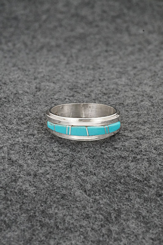 Turquoise & Sterling Silver Ring - Wilbert Muskett Jr. - Size 9