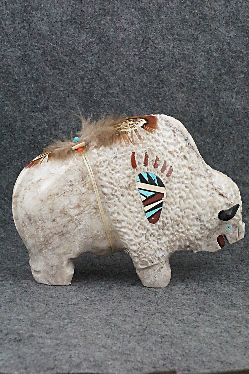 Buffalo Navajo Fetish Carving - Ben Livingston