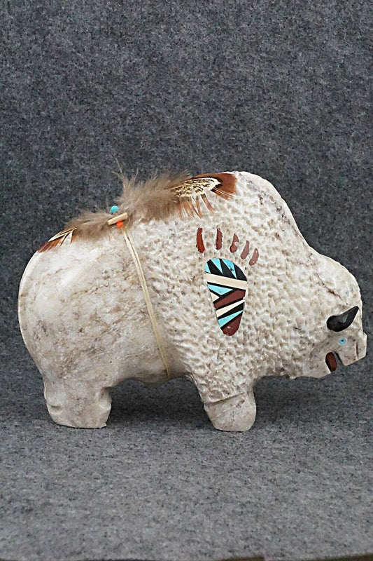 Buffalo Navajo Fetish Carving - Ben Livingston