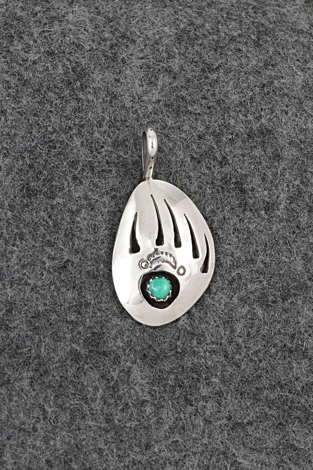Turquoise & Sterling Silver Pendant - Ervin Begay