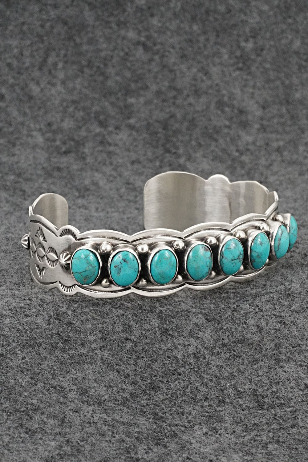 Turquoise & Sterling Silver Bracelet - Thomas Yazzie