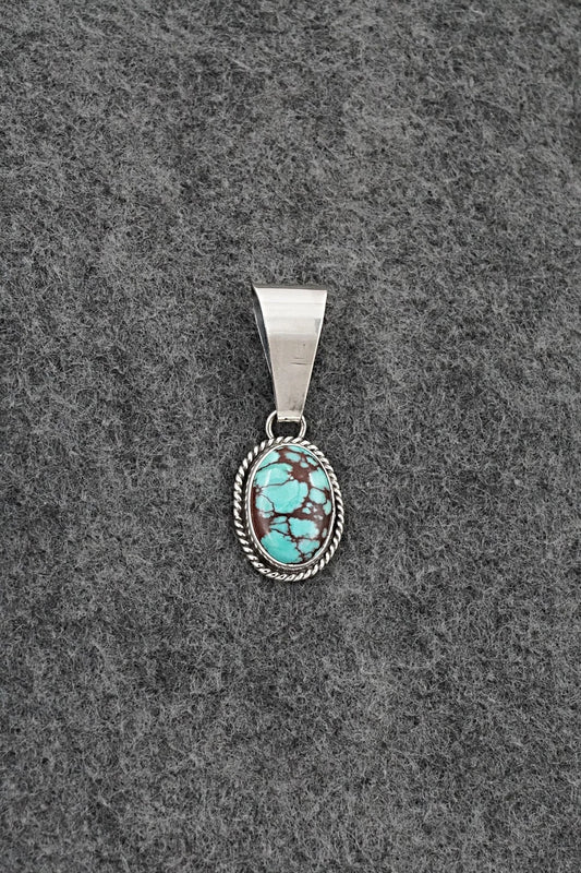 Turquoise & Sterling Silver Pendant - Eugene Gruber