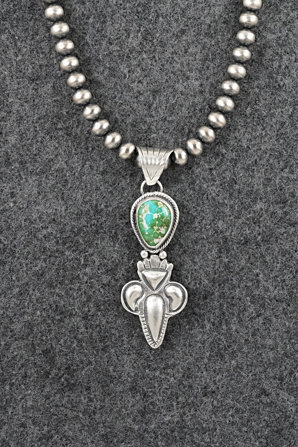 Turquoise & Sterling Silver Necklace - Gary Shorty