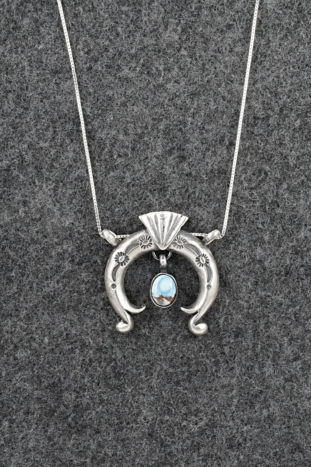 Turquoise & Sterling Silver Necklace - Gary Shorty
