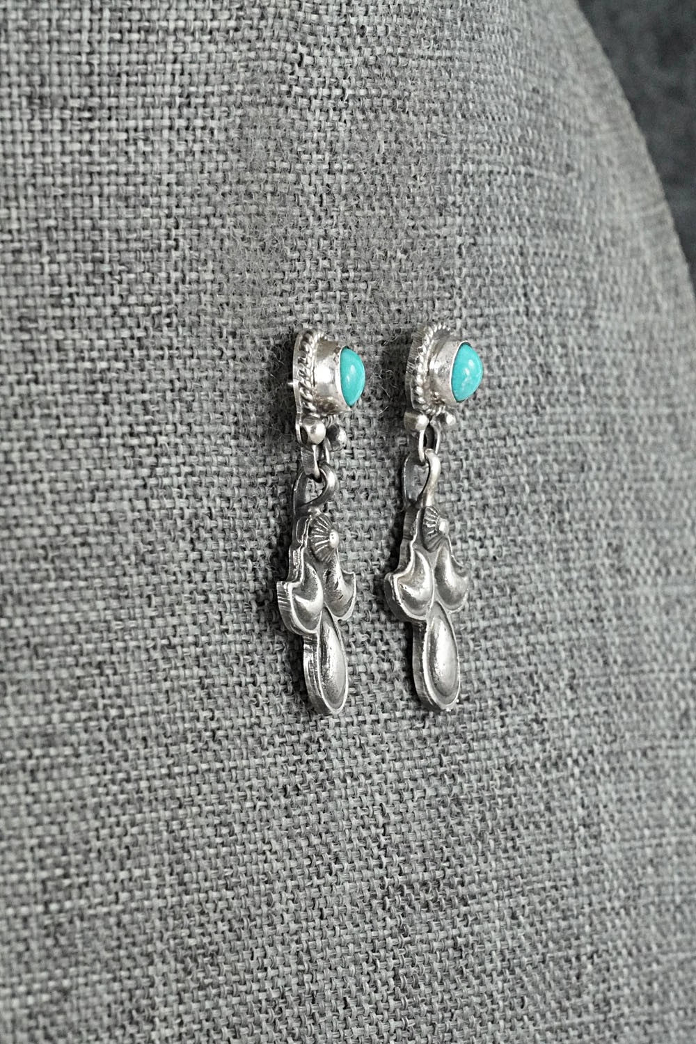 Turquoise & Sterling Silver Earrings - Sharon McCarthy