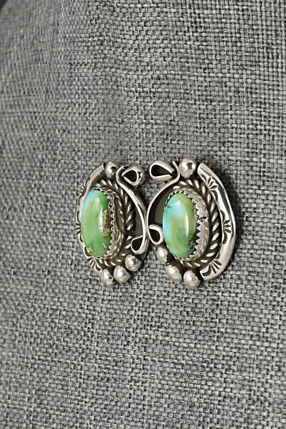 Turquoise & Sterling Silver Necklace and Earrings Set - Phil Nez
