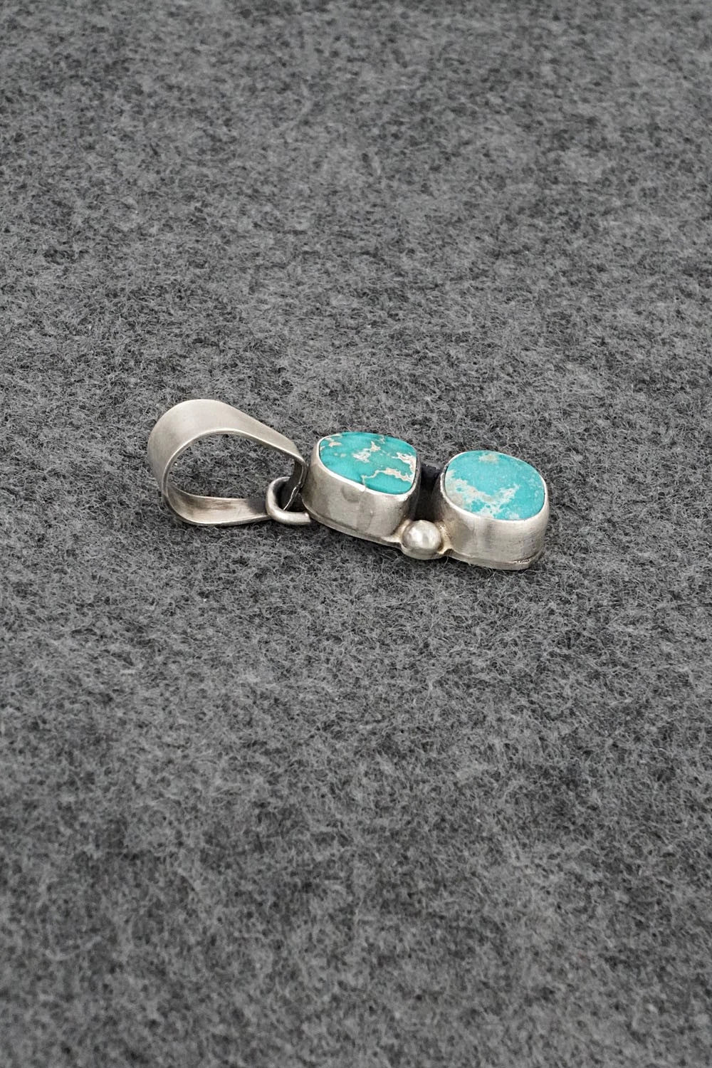 Turquoise & Sterling Silver Pendant - Darrin Livingston