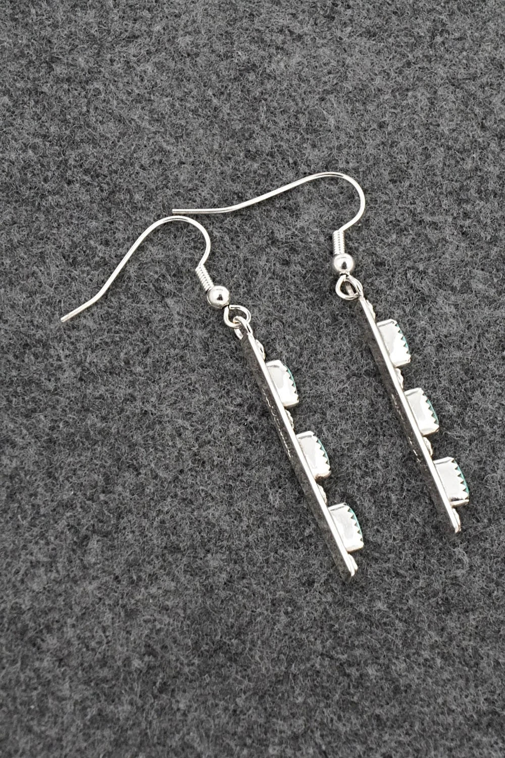 Turquoise & Sterling Silver Earrings - Murray Hannaweeka