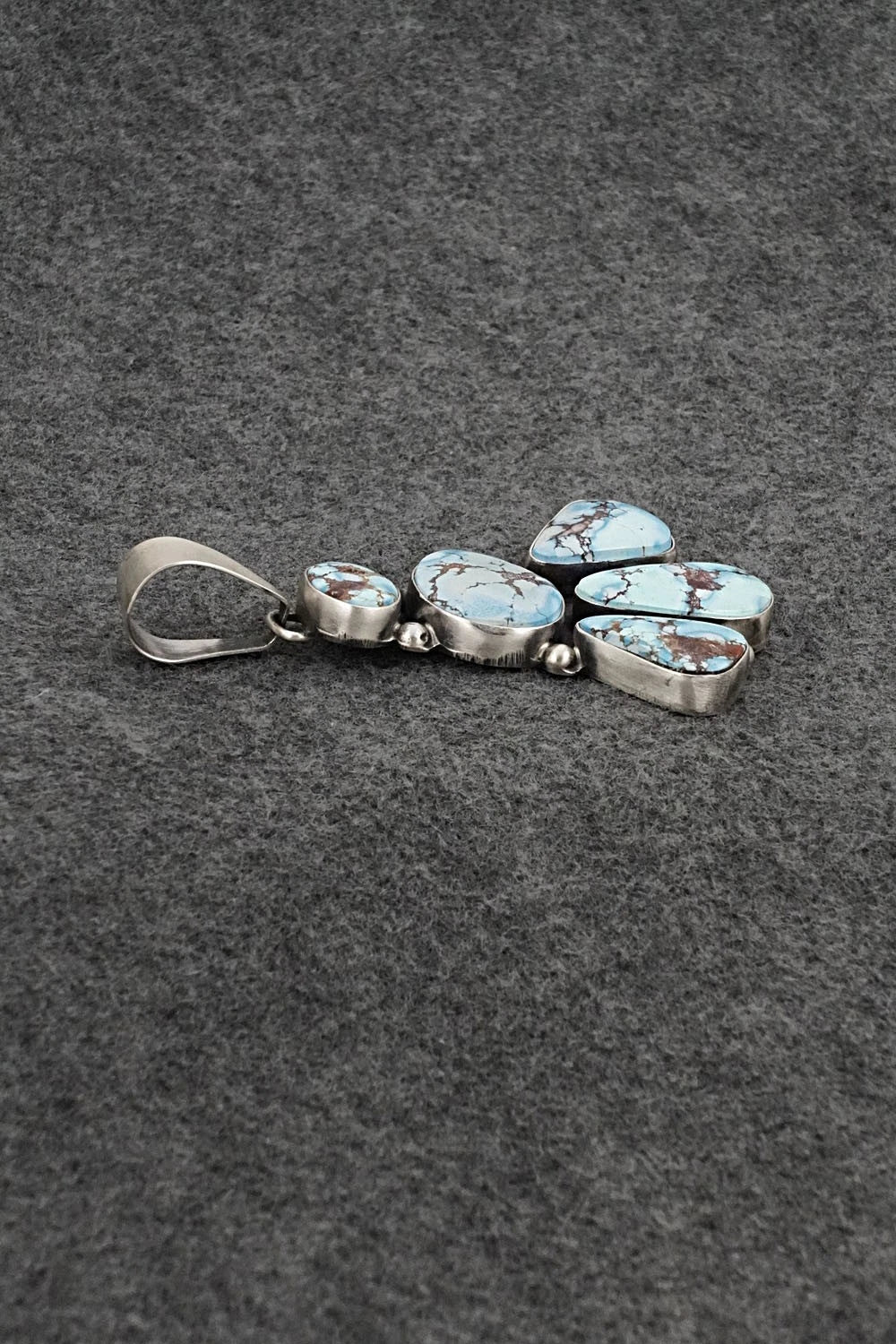 Turquoise & Sterling Silver Pendant - Darrin Livingston