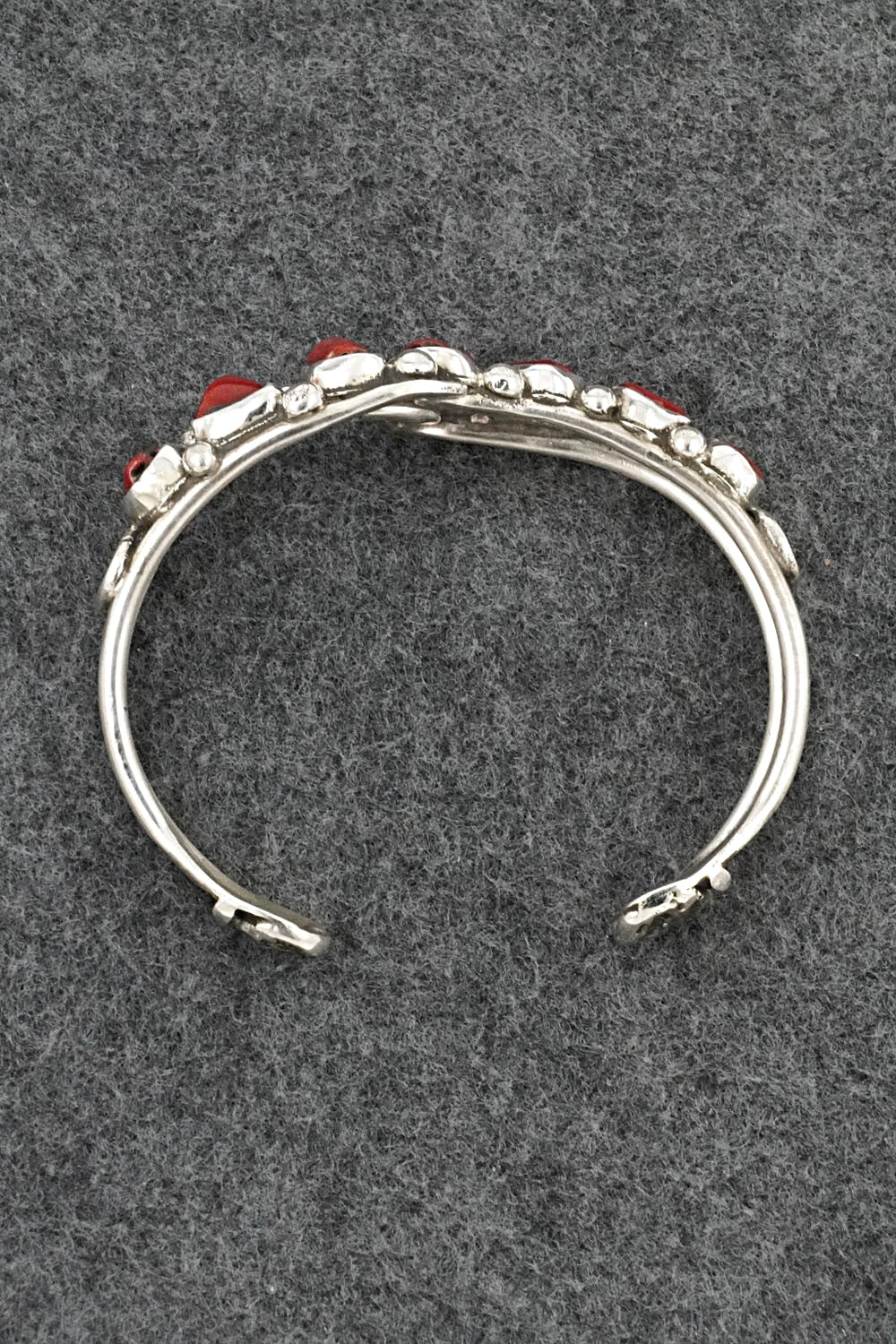 Coral & Sterling Silver Bracelet - Priscilla Reeder